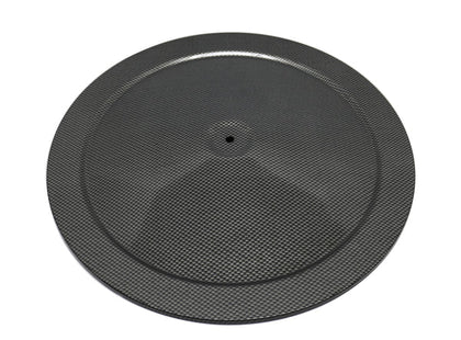 14 Inch Round Air Cleaner Top Carbon Fiber Dipped For Single Wing Nut Ford Chevy
