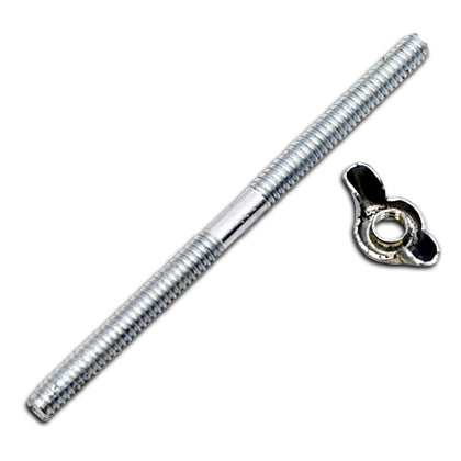 STEEL AIR CLEANER STUD AND WING NUT 1/4-20 X 4