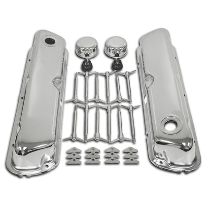 FOR 1962-85 FORD SMALL BLOCK 260-289-302-351W CHROME STEEL ENGINE DRESS UP KIT