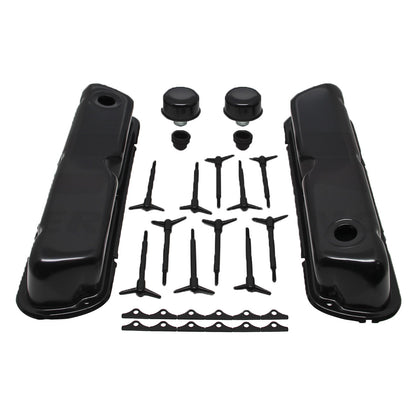 For 1962-85 Ford Small Block Black Steel Engine Dress Up Kit - Smooth