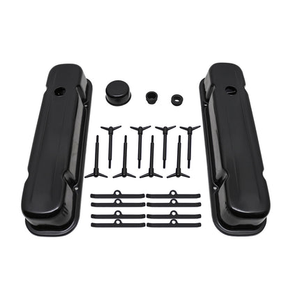 Steel For 1959-77 Pontiac Bb Engine Dress Up Kit Smooth - Black