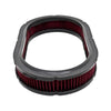 COTTON 12" X 2" OVAL WASHABLE AIR CLEANER FILTER - RED