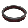 COTTON 14"X2" UNIVERSAL ROUND WASHABLE AIR CLEANER FILTER - RED