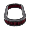 Cotton 15" X 2" Oval Reusable Washable Air Cleaner Filter Red