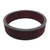 Cotton 16"X4" Universal Round Washable Air Cleaner Filter - Red