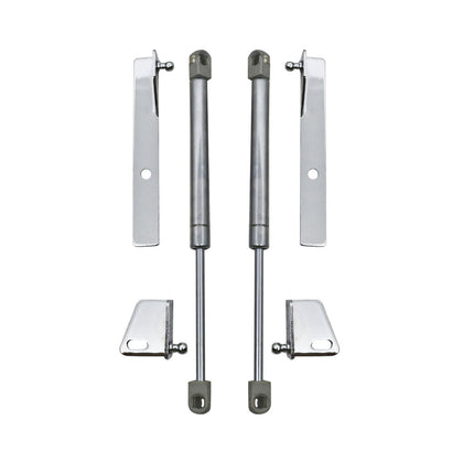STEEL For 1979-1993 MUSTANG HOOD STRUTS LIFT KIT - CHROME