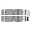 ALUMINUM EMC RADIATOR MOUNTING BRACKETS FLAT - NATURAL