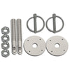 ALUMINUM HOOD PIN KIT FLIP-OVER STYLE - CHROME