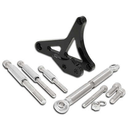 For Ford Mustang 5.0 Billet Aluminum Alternator Bracket Set - Black