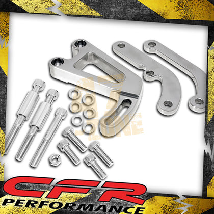 For 1963-1987 Chevy SB Small Block Power Steering Bracket Set (Lwp) Polished