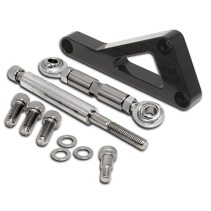 For Chevy SMALL BLOCK ALTERNATOR BRACKET SET (LWP) - BLACK