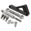 For Chevy SMALL BLOCK ALTERNATOR BRACKET SET (LWP) - BLACK