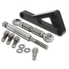 BILLET ALUMINUM for chevy SB ALTERNATOR BRACKET SET LWP -BLACK