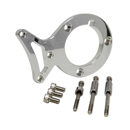 FOR 1979-1993 FORD MUSTANG 5.0 ALUMINUM POWER STEERING BRACKET SET CHROME FINISH