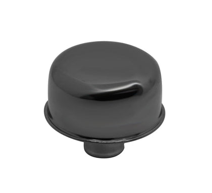 Valve Cover Breather For 1.25 Inch Breather Hole Push In Smooth Black Chrome