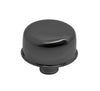 CHEVY-FORD BLACK CHROME STEEL BREATHER - SMOOTH