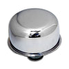 CHEVY-FORD CHROME STEEL BREATHER - SMOOTH