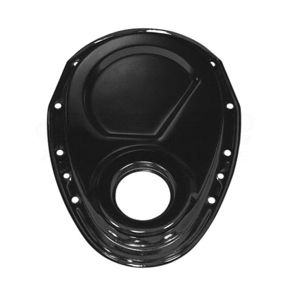 Timing Chain Cover Black Steel For 1955-95 Chevy Small Block 283 305 327 350 400
