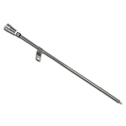 For 65-90 Chevy Big Block Engine Oil Dipstick Chrome W/ Billet Aluminum Handle