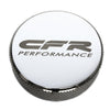 BILLET ALUMINUM ROUND KNURLED RADIATOR CAP 16LBS W/CFR LOGO - CHROME