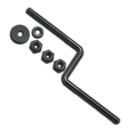 Offset Air Cleaner Bolt With Nut Black Steel 1/4 - 20 X 6