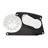 STEEL For Chevy LS SD7 STYLE AIR COMPRESSOR RELOCATION LONG BRACKET KIT - CHROME
