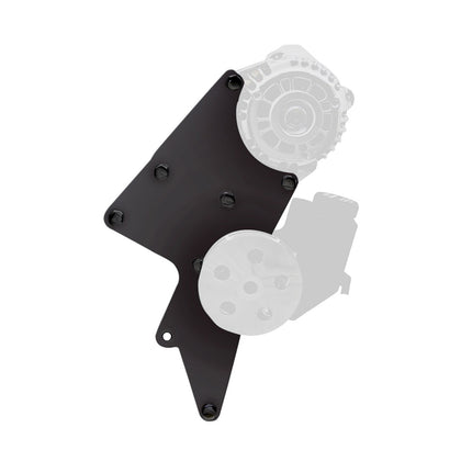 STEEL For Chevy LS ALTERNATOR- TYPE 2 STYLE POWER STEERING RELOCATION BRACKET KIT
