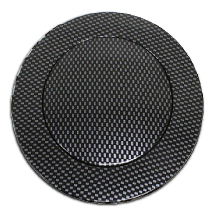 For 67-94 Chevy Gm Aluminum Steering Wheel Horn Button W/ Carbon Hydrographic