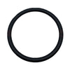 Plastic Steering Wheel Wrap Ring Genuine Leather - Black