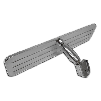 POLISHED UNIVERSAL for chevy/GM/IMPALA ALUMINUM REAR VIEW MIRROR - BALL MILLED
