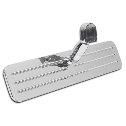 For Chevy Ford Chrome Aluminum Rear View Mirror - Ball Milled