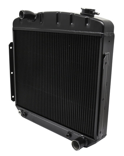 55-57 For Chevy DIRECT FIT ALUMINUM RADIATOR - DIRECT REPLACEMENT - BLACK