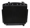 Radiator Black 2 Row Aluminum Direct Replacement For 1955-57 Chevy Inline 6 Cars