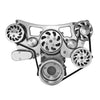 BILLET PONTIAC COMPLETE PULLEY, BRACKET & PUMP SERPENTINE KIT - POLISHED