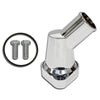 For Chevy Small Block Big Block Aluminum 45 Degree Swivel Water Neck - Chrome