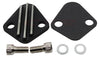 ZINC ALLOY CHEVY FORD FUEL PUMP BLOCK OFF PLATE - BLACK