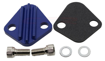 Fuel Pump Block Off Plate Blue For Chevy 396 402 427 454 V8 Chrysler 273 440 V8