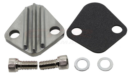 Fuel Pump Block Off Plate Zinc For Chevy 396 402 427 454 V8 Chrysler 273 440 V8