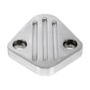 CHEVY FORD ALUMINUM FUEL PUMP BLOCK OFF PLATE - POLISHED