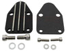 For Chevy SMALL BLOCK ZINC ALLOY FUEL PUMP BLOCK OFF PLATE - BLACK