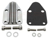 Finned Zinc Alloy Fuel Pump Block Off Plate Fits Chevy SBC 283 302 305 307 327