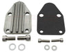 Finned Zinc Alloy Unfinished Fuel Pump Block Off Plate For Chevy Small Block SBC