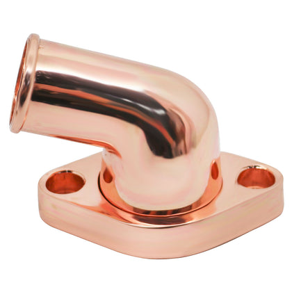 For Chevy SB Small Block Big Block Aluminum 15 Degree Swivel Water Neck Copper