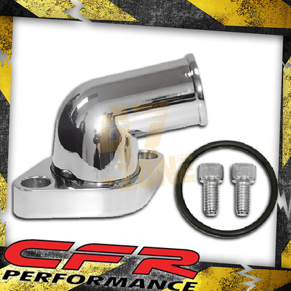 ALUMINUM For CHEVY SB BB 15 DEGREE SWIVEL WATER NECK - POLISHED