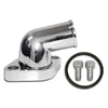 For Chevy SMALL BLOCK-BIG BLOCK ALUMINUM 15 DEGREE SWIVEL WATER NECK - POLISHED