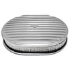 CHEVY-FORD 12" OVAL CHROME ALUMINUM AIR CLEANER - FULL FINNED