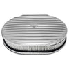 Polished Finned Oval Air Cleaner 11-7/8 x 8-1/4 x 3 Inches Fits 5-1/8 Inch Neck