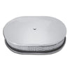 ALUMINUM 12" OVAL AIR CLEANER PAPER FILTER SMOOTH - POLISHED