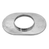 Aluminum 12" Oval Air Cleaner Base Smooth - Polished