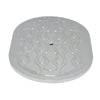 ALUMINUM 12" OVAL AIR CLEANER TOP FLAMED - POLISHED